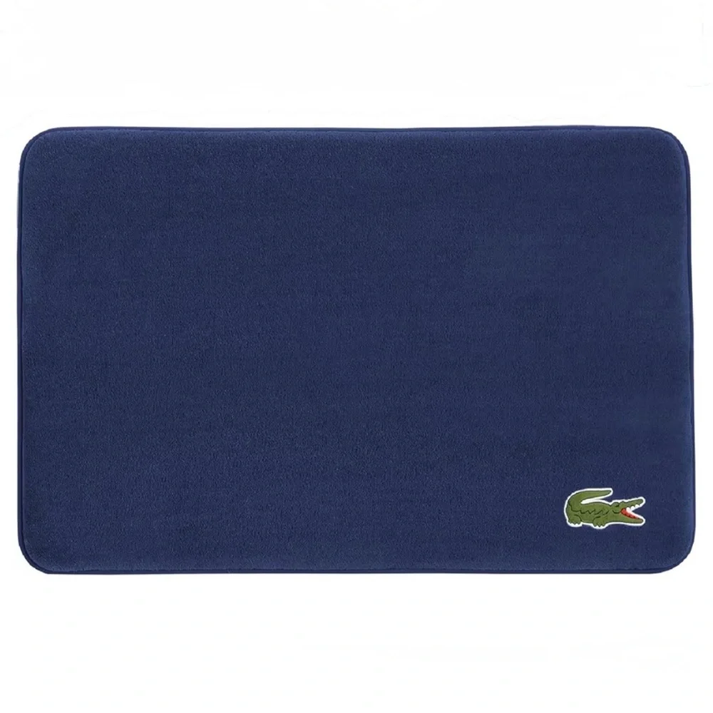 Lacoste Navy Blue Memory Foam Bath Mat